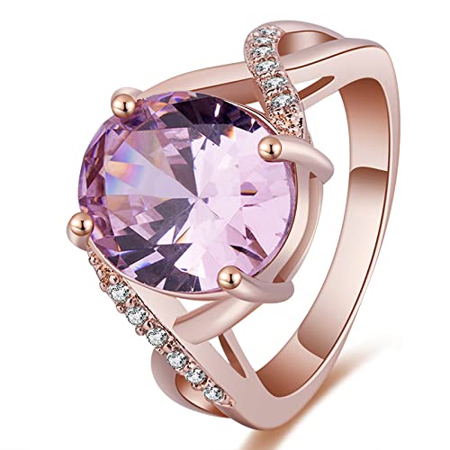 Bague zircon rose ovale argent 925 pour sublimer vos fêtes