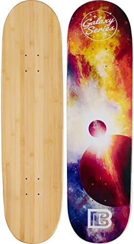 Bamboo Skateboards Eclipse Graphic Skateboard Deck Only - More Pop, Lasts Longer Than Maple, Eco Friendly 8.25