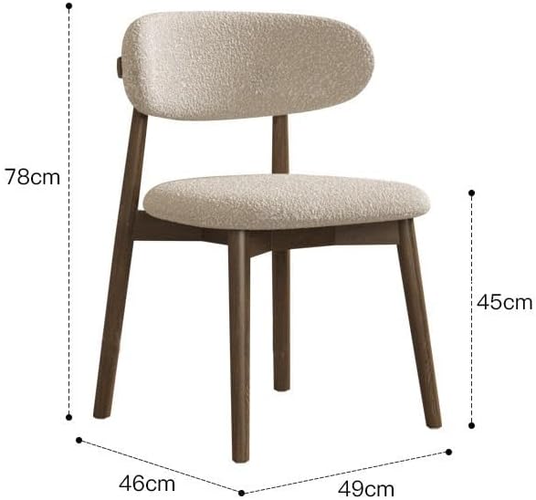 Office Chair Chinese Antique Style Dining Chair Household Modern Simple Dining Room Chair Backrest Chair Retro Stools Gaming Chair