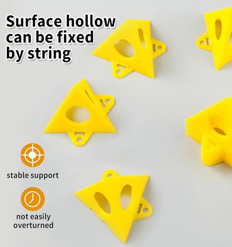 Miniatura 6 de 40 Pcs Soportes De Pirámides De Pintor Elevadores De Puertas Lona Lienzo De Cono Amarillo Y Elevadores De Puerta Manualidades De Plástico Pintura Proyecto Puerta Gabinete