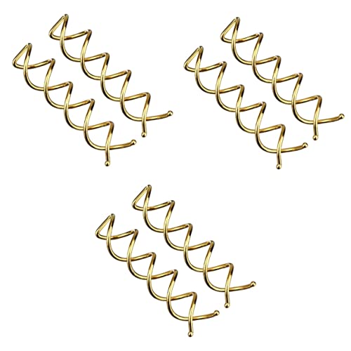 Pince à cheveux spirale pour chignon qui glisse solution maintien or