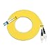 EB-LINK 10M LC to FC Fiber Optic Patch Cord Jumper Cable Duplex Single-Mode 9/125 OS1 OS2 LC-FC,10 Meters 32ft Yellow