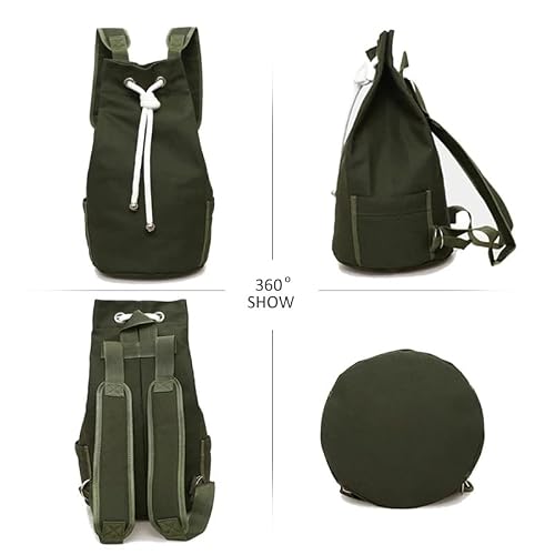 Walnut Men Gym Bag Drawstring Backpack Bucket Sports Basketball Bags Women Fitness Canvas Rucksuck (Color : A, Size : One Size) #TOP1