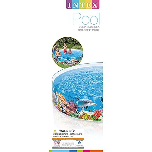 Intex 58472Ep Deep Sea Blue Snapset Kiddie Swimming Pool | 8 Feet X 18 Inch #TOP2