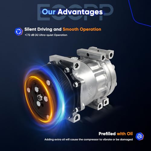 Image of ECCPP AC Compressor for Dodge Dakota for Dodge for Ram 1500 5.9L 2002-2003 | Fast Cooling A /C Compressor with Clutch