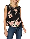 Ärmellos ONLY Womens ONLKARMEN S/L TOP AOP WVN NOOS Blouse, AOP:orange Flower Black, 42