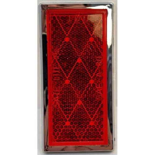 Barjan 049BP484RX 3 1 by 2 x 1 3 by 4 in. Reflector Rectangular - Red