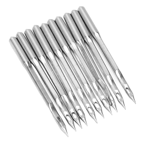 Yctze 10 Agujas para Máquina de Coser, Agujas Universales de Acero Premium, Grandes para Ojo de Aguja para la Serie GK27, Ideal para Cuero Sintético, Mantas, Lona y Materiales Más Gruesos (GK27*300)