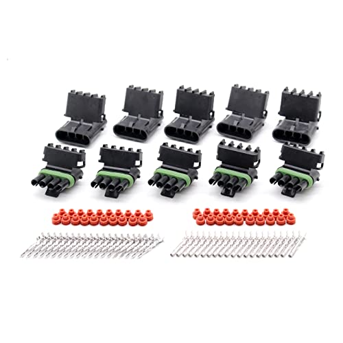Connecteur fil-à-fil automobile étanche 4 broches contre humidité