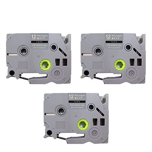 �u���U�[�p �s�[�^�b�` �݊� �e�[�v TZE-MQ934 12mm �������e�[�v 3�Z�b�g �T�e���V���o�[(�����)�e�[�v ������ �s�[�^�b�`�L���[�u�Ή�