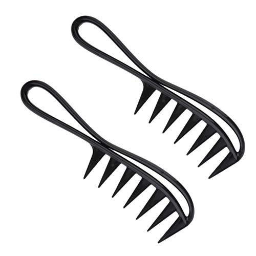 Juego de 2 Peine de Púas Anchas para Hombres, Antiestático y resistente...