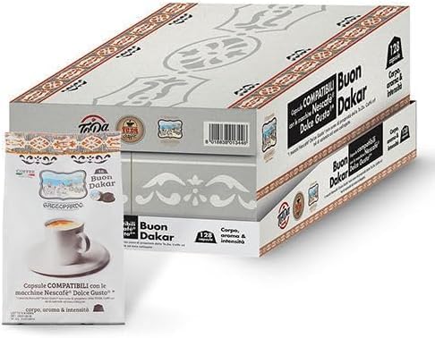 256 Capsule Caffé compatibile con Nescafè Dolce Gusto GATTOPARDO TODA CAFFE miscela DAKAR Persistente per Macchine Nescafé a capsule compatibile con Dolce Gusto –