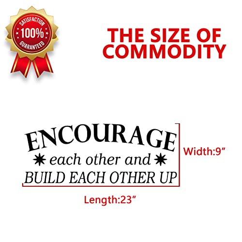 Anfigure Office Wall Decals, Inspirational Wall Decals, Teamwork Motivational Quotes Women Success Classroom School Sign Art Home Decor Vinyl Stickers Encourage Each Other & Build Each Other Up 23"X9" #TOP3