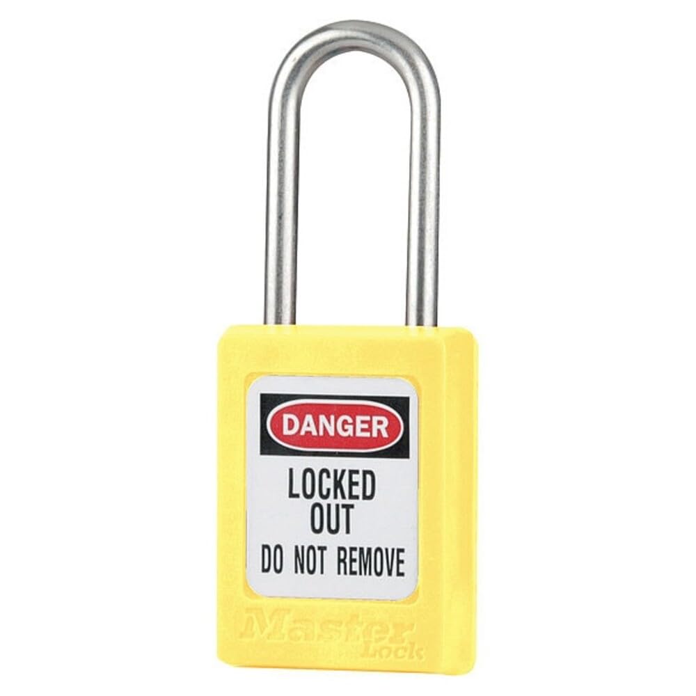 Lockout Padlock,KA,Yellow,1-13/16"H,PK12