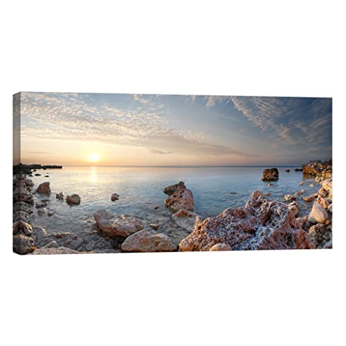 Tableau nature 60 x 120 cm brille dans le noir pour ambiance de salon zen