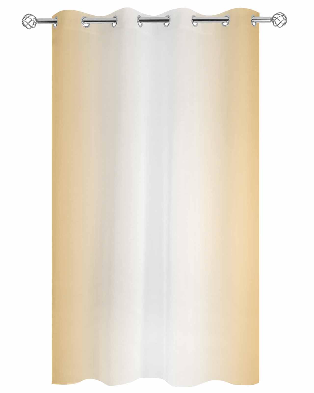 EZON-CH Outdoor Curtain for Patio Waterproof, Orange White Gradient Minimalism Outside Curtains with Grommet Top Curtain Panels Drapes for Pergola, Gazebo, Balcony 54