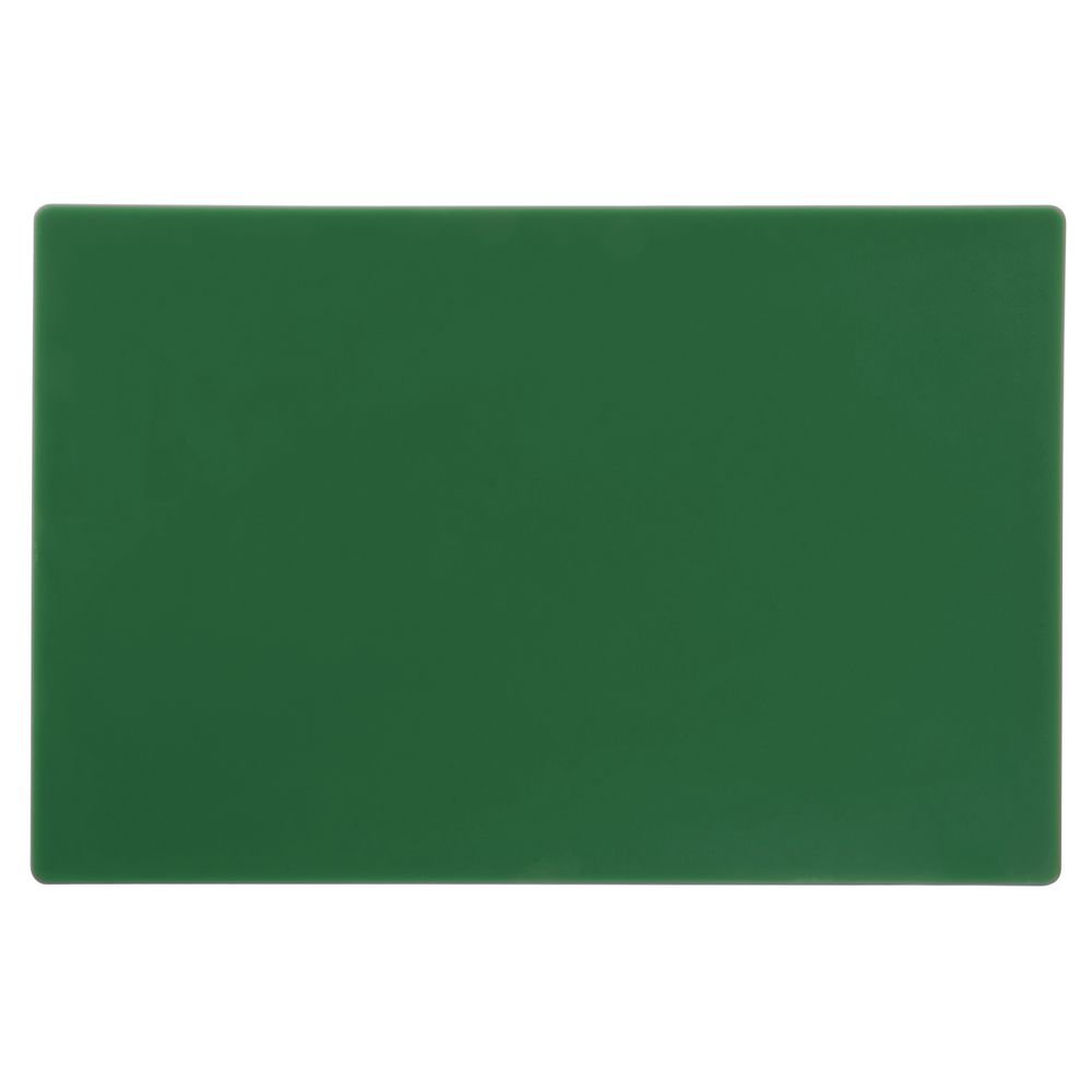 Kratos by Green Plastic Cutting Board - 12"L x 18"W x 1/2"H by HUBERT – 12"L x 18"W, Plastic, Green, Model 1218-0L-GR