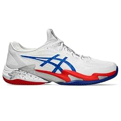 White Asics Blue