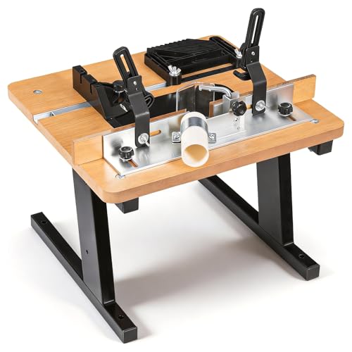 Router Table with Stand and Adjustable Fence, Woodworking Router Table,