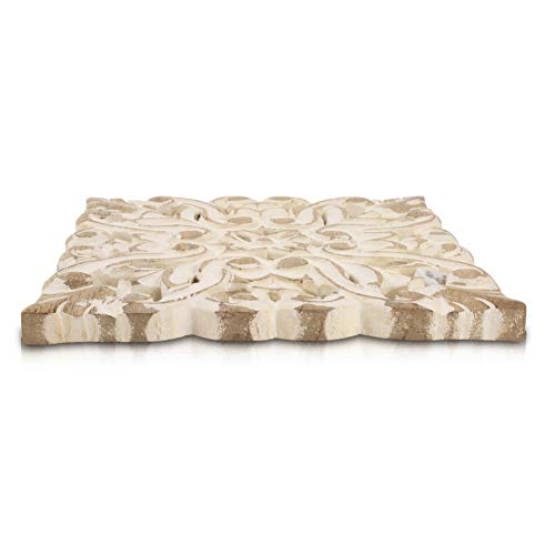 Handmade Wooden Trivet For Hot Dishes Plates & Pots Holder Hot Pad For Kitchen & Dining Table Decor Cookware Heat Resistant Rustic Decorative Carvings 8 Inches Tabletop Home & Dining Table Essentials #TOP5