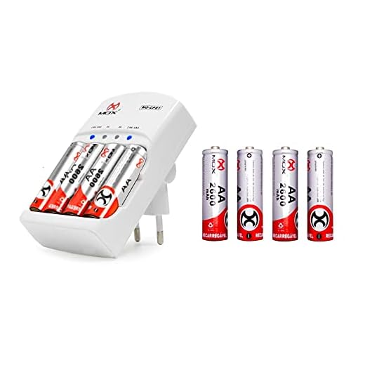 8 Pilhas Recarregáveis Mox Aa 2600 Mah + Carregador Rápido