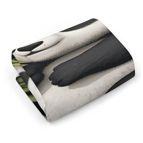 Serviette de bain ultra absorbante panda en microfibre fine 72 cm - 5