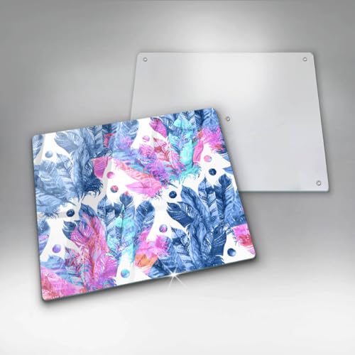 Planche à découper multifonctionnelle Wallfluent 60x52cm grand format boho - 6