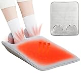 ZONSUSE Elektrischer Fußwärmer, Elektrisch Beheizter Fusswärmer 12V 2A mit EU...