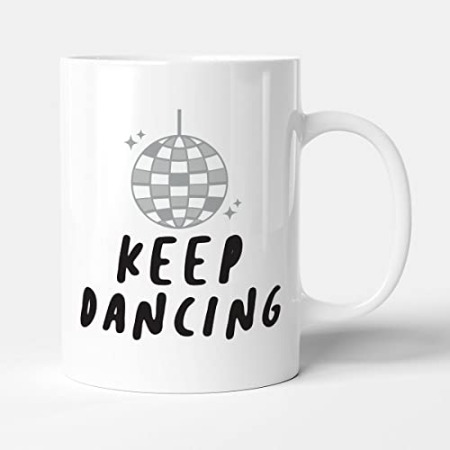 Image of Victorian Printing Co - Keep Dancing - Funny Gift Mug, Ceramic, 11fl.oz.