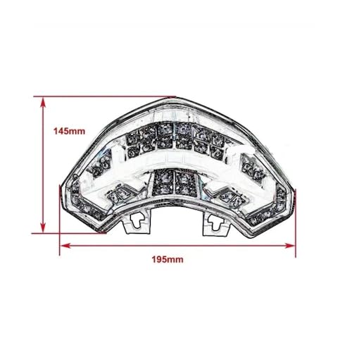Feu stop arrière LED moto clignotant intégré Multistrada 1200 accessoire 2011