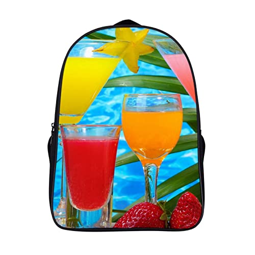 Sac d'école unisexe Cocktail pour soulager le dos des enfants et ranger les grands cahiers