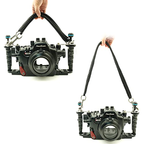 nitescuba Underwater Camera housing Carry Lanyard Military Grade Parachute Rope Waterproof Case Soft Handle with 2pcs 316 Stainless Steel Swivel Eye Bolt Snap Hooks Diving Accessories - Thumbnail 5