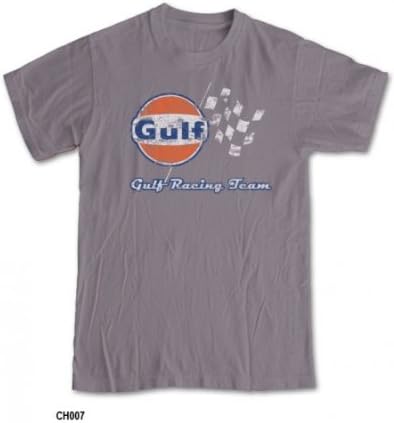 Gulf Racing Team Vintage Grey Tee Shirt