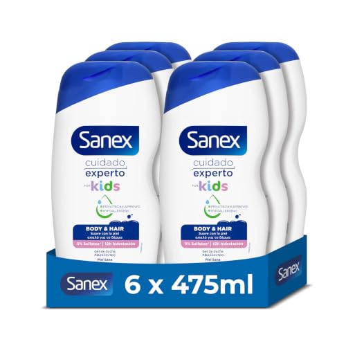 Dale a tu peque la piel más sana con el gel de ducha Sanex Cuidado Experto Kids. Fórmula hipoalergénica y dermatológicamente testada para una hidratación de 12 horas. Nutre el microbioma de su piel y protege contra la sequedad. Cuidado experto para niños.