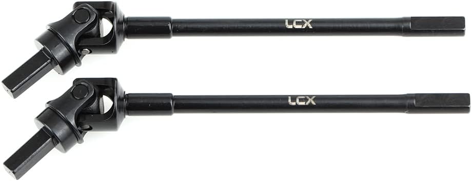 LCX Racing 1/10th RC Crawler Car Hardened Steel Front Axle Drive Shaft CVD for RC Car Axial Capra Unlimited Trail Buggy UTB10, Upgrades Parts Accessories
