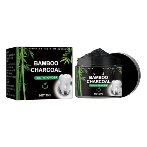KLYso Polvo Dental De Carbón De Bambú: Blanqueamiento Dental Natural, Limpieza Profunda, Aliento Fresco, Elimina Manchas Y Sarro, Protege El Esmalte Y Las Encías.(1PCS)