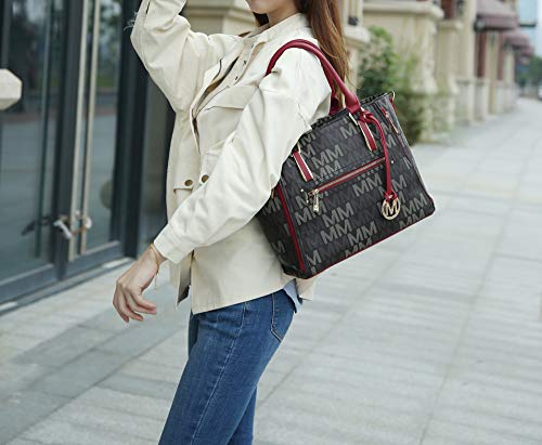 Image of MKF Collection Shoulder Bag for Women Vegan Leather Top Handle Pocketbook Tote Bag Satchel Handbag Purse by Mia K