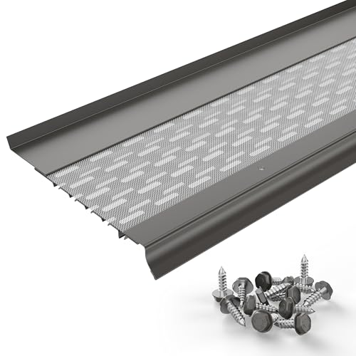 Image of Micromesh Gutter Guards, 6 Inch, 6 in Sample, Terratone