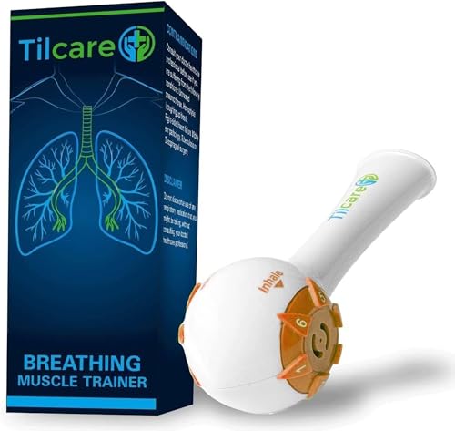 Breathing Trainer & Lung Trainer - Ideal Breathing Exercise Device for Lungs, Effective Breather Device & Lung Exerciser Device, Best Breathing Device & Lung Strengthener, Tilcare Respiratory Trainer