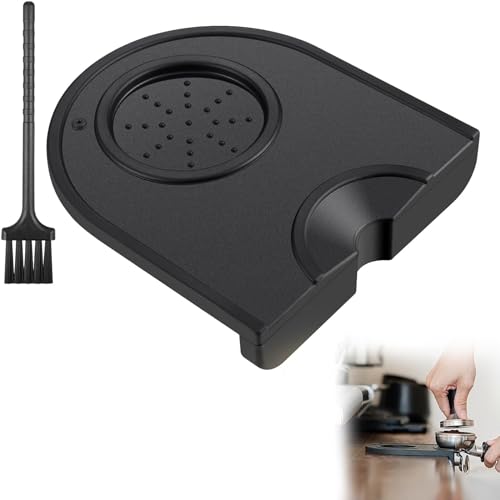 BSYFOP Coffee Mat Soft Coffee Tamper Mat Anti Slip Coffee Mat Coffee Tamper Mat Universal Coffee Accessories Suitable for Home and Cafe Baristas Coffee Station Kitchen Bar