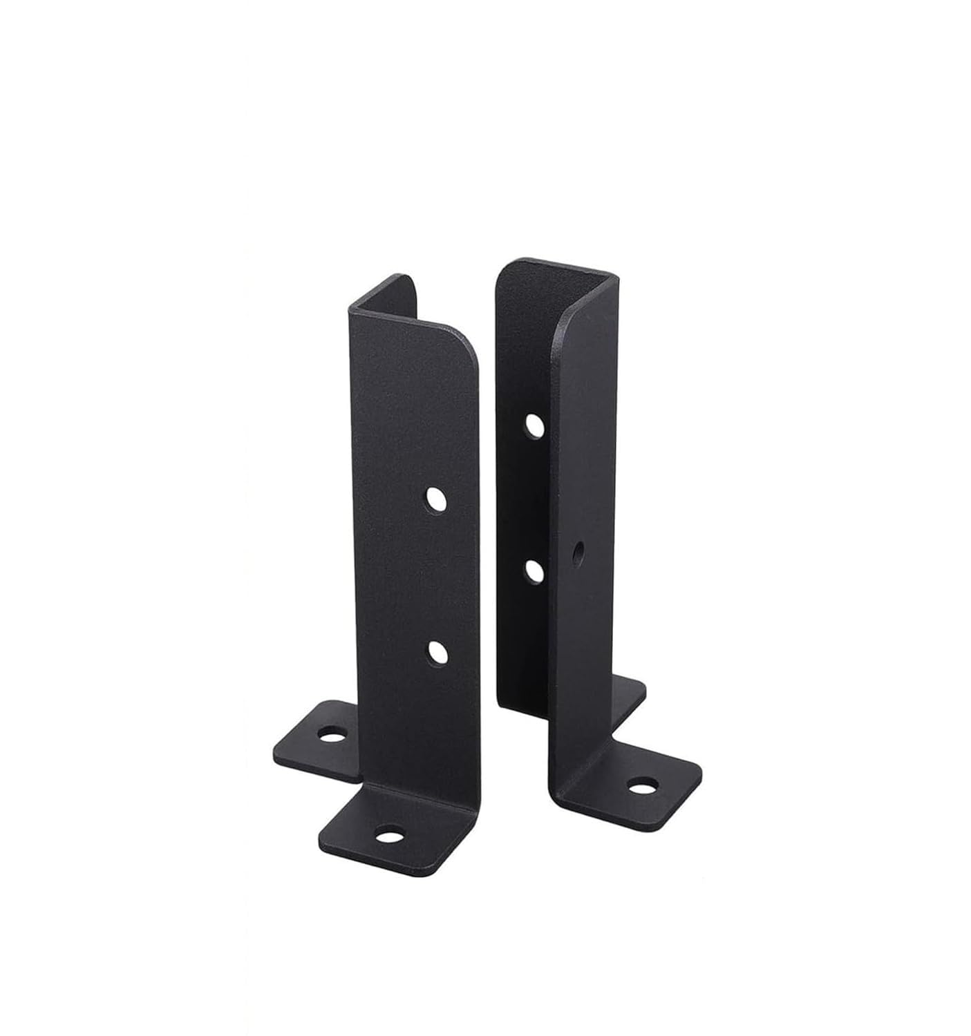 Support de poteau réglable en acier robuste pour clôture et terrasse en béton x2