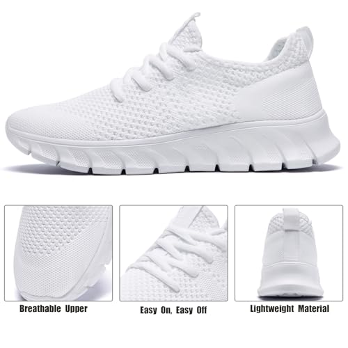 Image of Mens Running Shoes Slip On Tennis Walking Sneakers Workout Athletic Lightweight Casual Sport Shoes