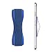 Produktbild kwmobile Smartphone Fingerhalter Leder Design - Selbstklebende Handy Fingerhalterung - Finger Halter für z. B. iPhone Samsung Sony Handys Dunkelblau