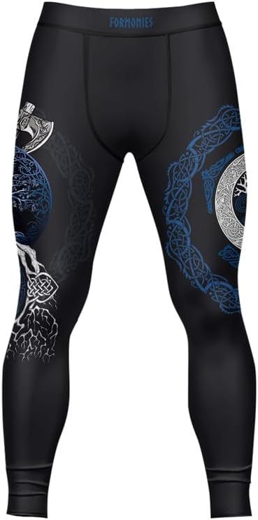 Viking Men's Compression Spats BJJ Men Tights for Working Out Training MMA Jiu Jitsu Grappling