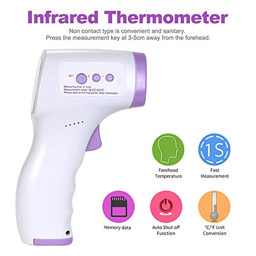 Termômetro digital de testa Staright termômetro infravermelho sem contato e oxímetro digital de puls