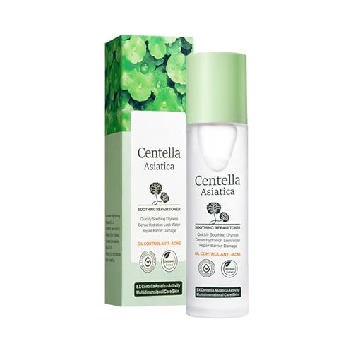 Tónico De Centella Asiatica Para Calmar E Hidratar Profundamente, Facial Toner, Reduce Enrojecimientos Y Repara Daños Cutáneos, Para Una Piel Radiante Y Equilibrada, Fortalece La Barrera Cutánea