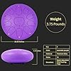 Heyfriday Steel Tongue Drum - 10 Inches 11 Notes Rain Drum - Metal Hand Pan Drum for Adults/Kids with Music Book, Handpan Mallets and Carry Bag, C Major Musical Instruments(Lavender Purple) #3