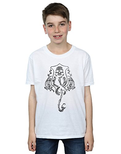 Harry Potter Boys Dark Mark Crest T-Shirt 9-11 Years White