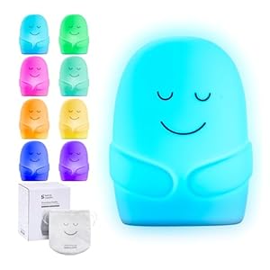 Special Supplies Mindfulness Guided Breathing Exercises, Nightlight Mode, Guided Daily Visual Relaxation and Restful Sleep for Kids or Adults, Color Changing Nightlight