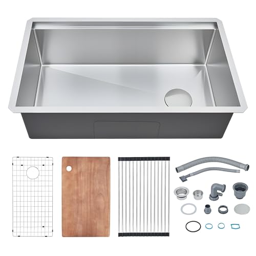 PeacefulHues 32-Inch Stainless Steel Sink